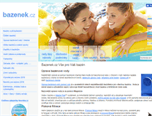 Tablet Screenshot of bazenek.cz